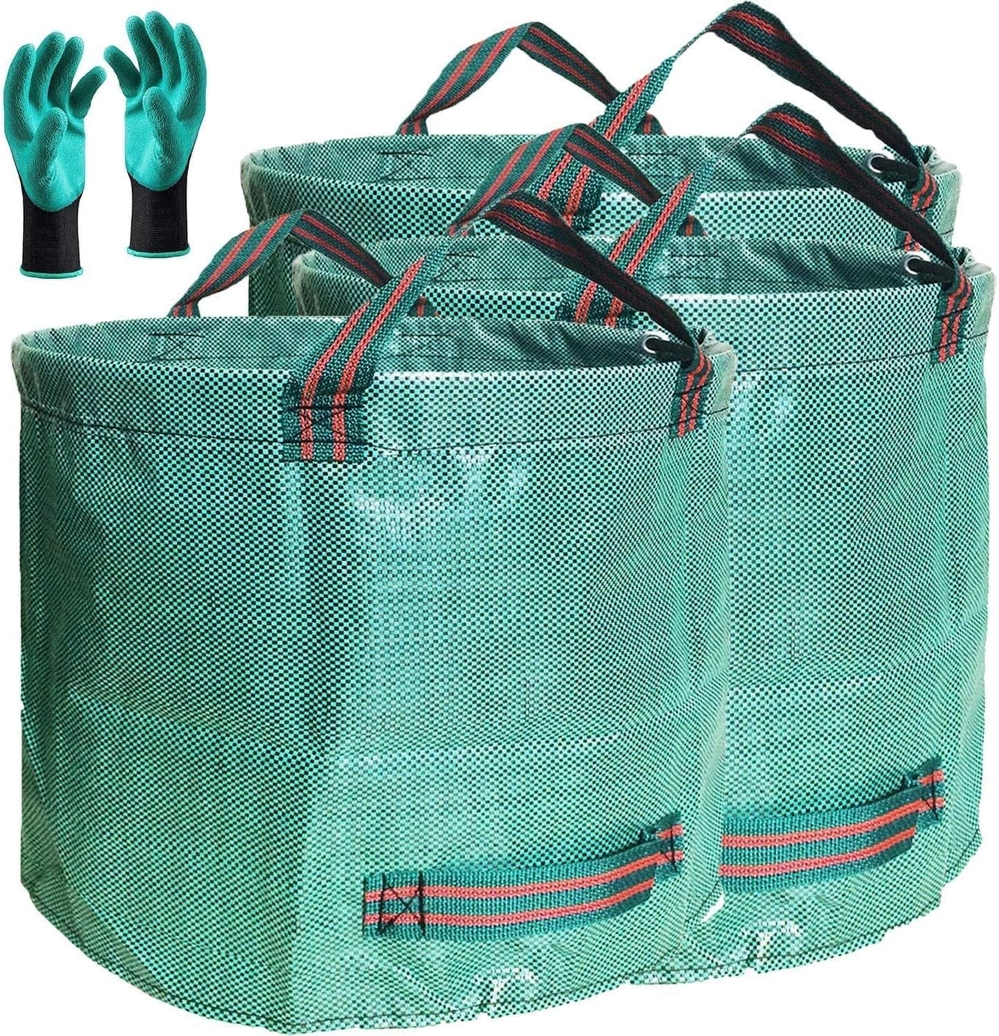 Professional 3-Pack 137 Gallon Lawn Garden Bags for Yard Waste