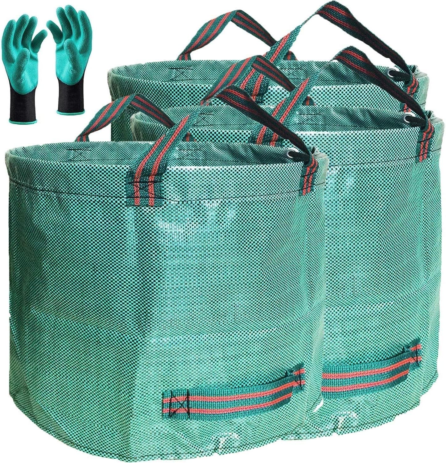 Professional 3-Pack 137 Gallon Lawn Garden Bags for Yard Waste