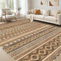 Large Living Room Area Rug 9x12 - Soft Machine Washable Boho Moroccan