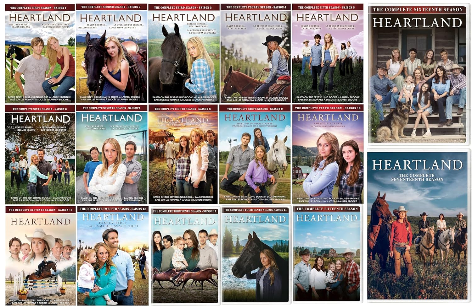 Heartland Complete Seasons 1-17 DVD Set for Family Entertainment