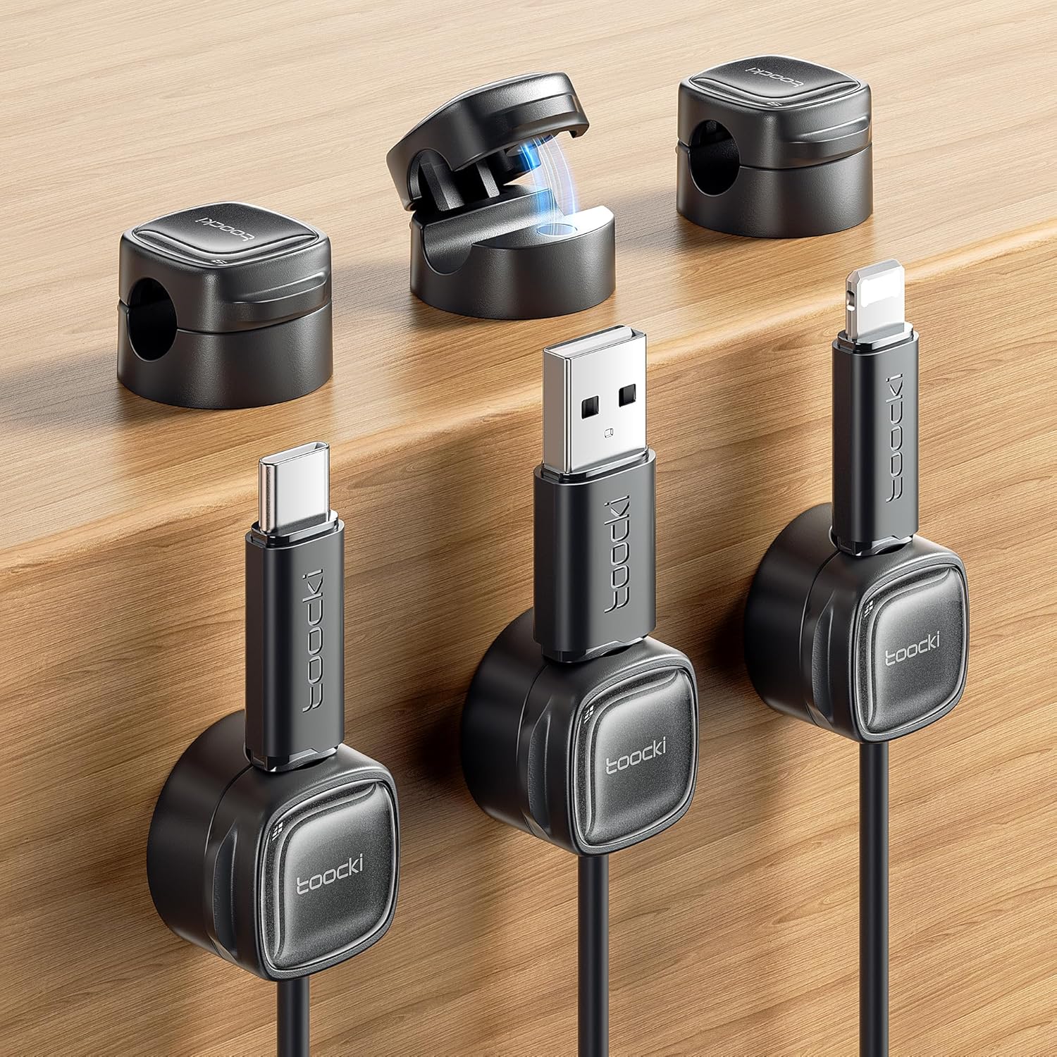 Magnetic Cable Clips - Mess-Free Organization!