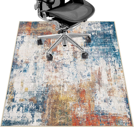 Premium Anti-Slip Desk Chair Mat - Hardwood & Tile Floor Protector