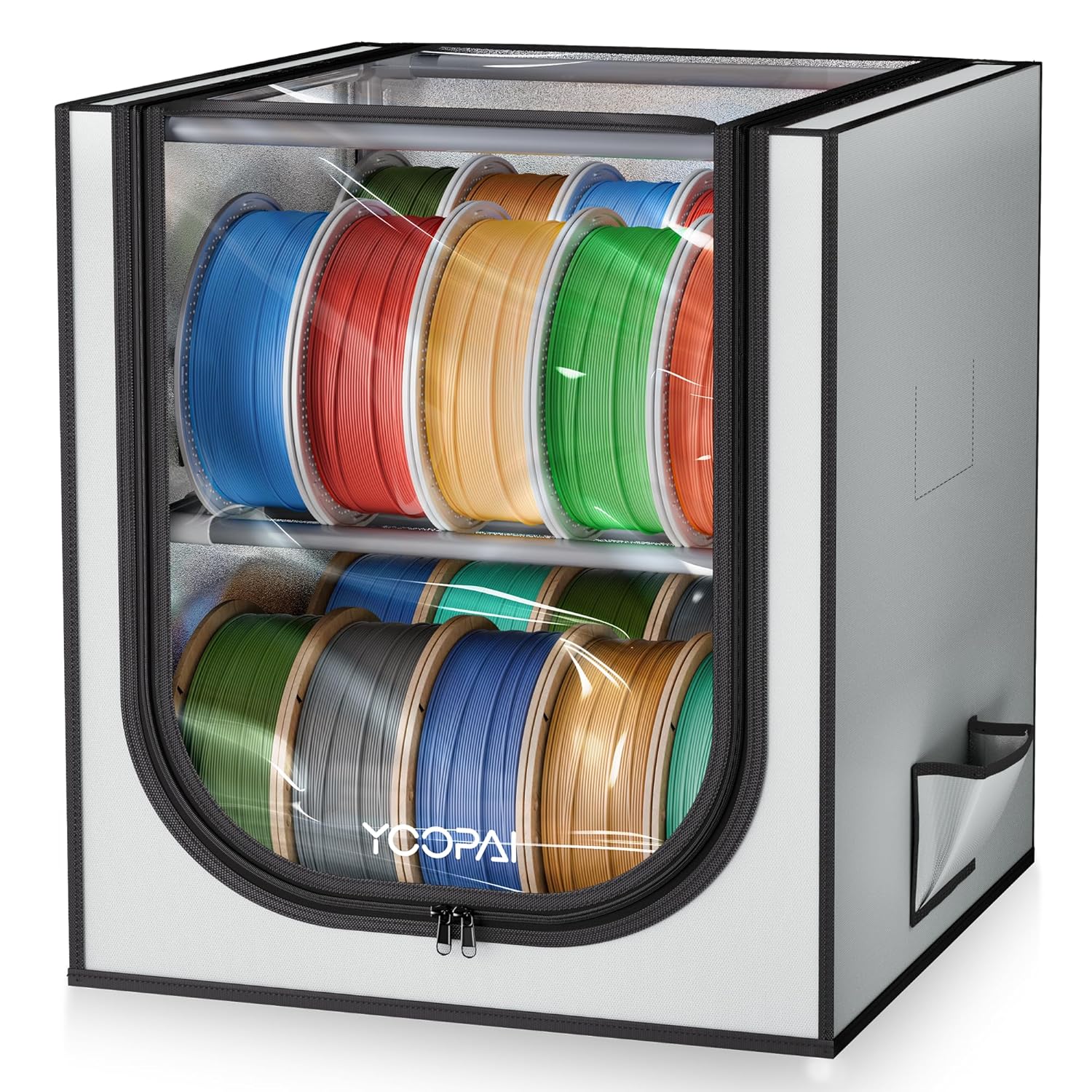 3D Printer Filament Storage Box with Desiccants for 24 Rolls