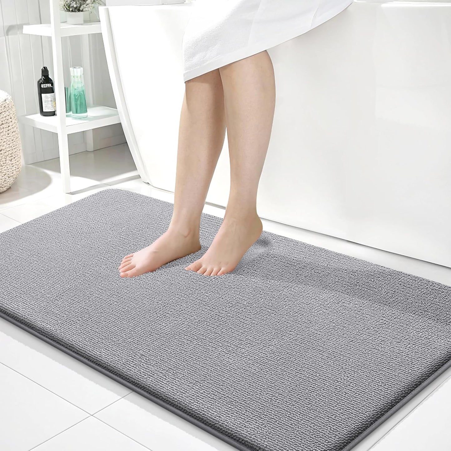 OLANLY Thick Memory Foam Bath Mat Rug for Luxurious Comfort