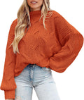PRETTYGARDEN Oversized Cable Knit Pullover Sweater - Cozy Winter
