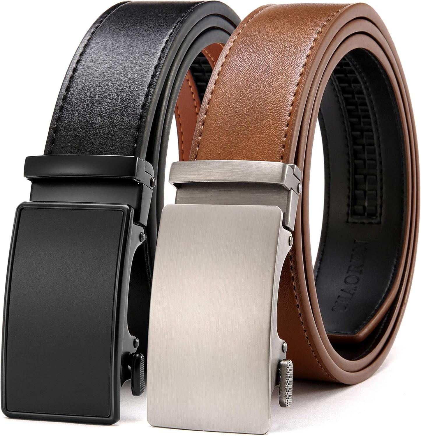 CHAOREN Leather Ratchet Belt for Men - Customizable Fit & Style