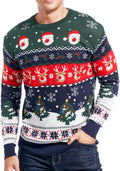 Men's Christmas Rudolph Reindeer Knitted Sweater Cardigan - Cozy