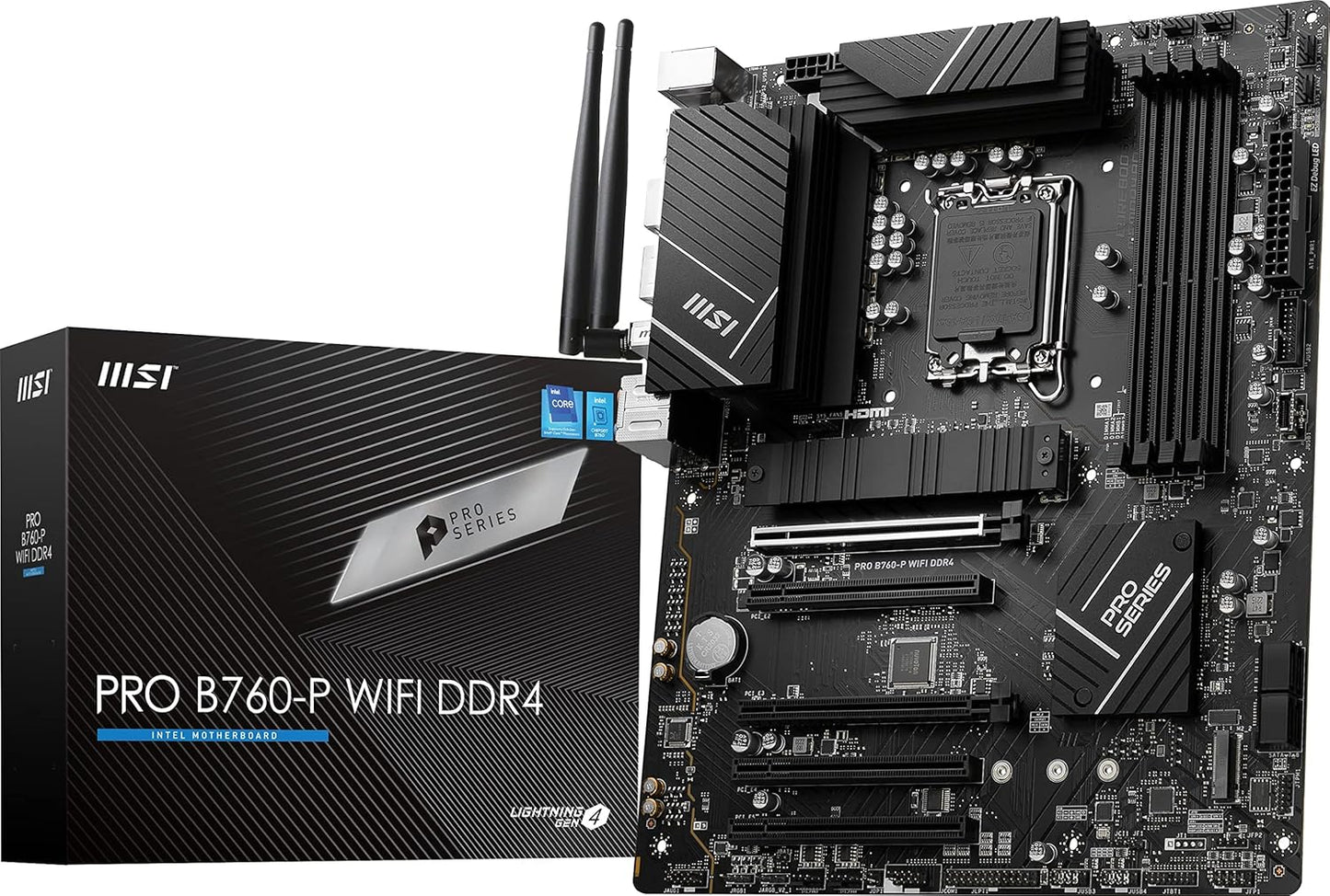 MSI PRO B760-P WiFi DDR4 Motherboard for Intel Processors