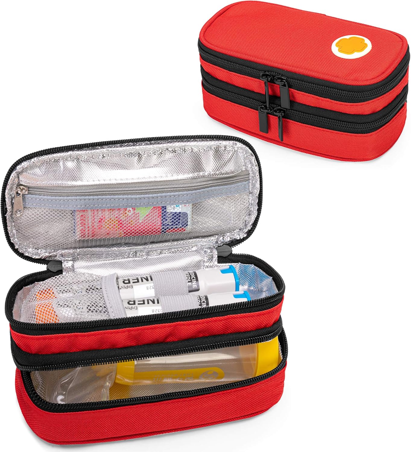CURMIO Double Layer EpiPen Case - Portable & Spacious