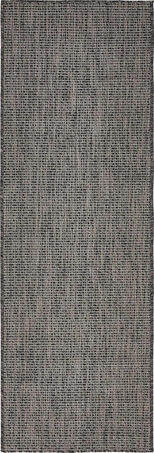 Unique Loom Casual Transitional Solid Heathered Area Rug Runner
