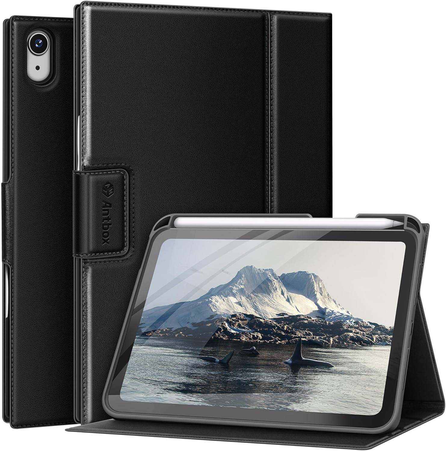 Antbox Case for iPad Mini 7 with Pencil Holder and Smart Cover