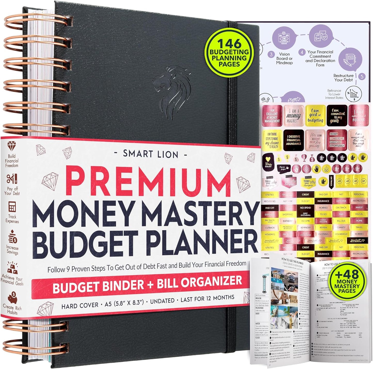 2025 Spiral Budget Planner: Debt Tracker & Money Organizer
