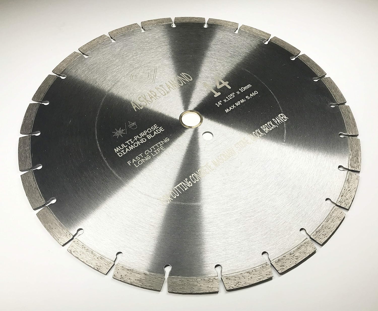 ALSKAR DIAMOND 14 inch Dry or Wet Cutting Segmented Blades