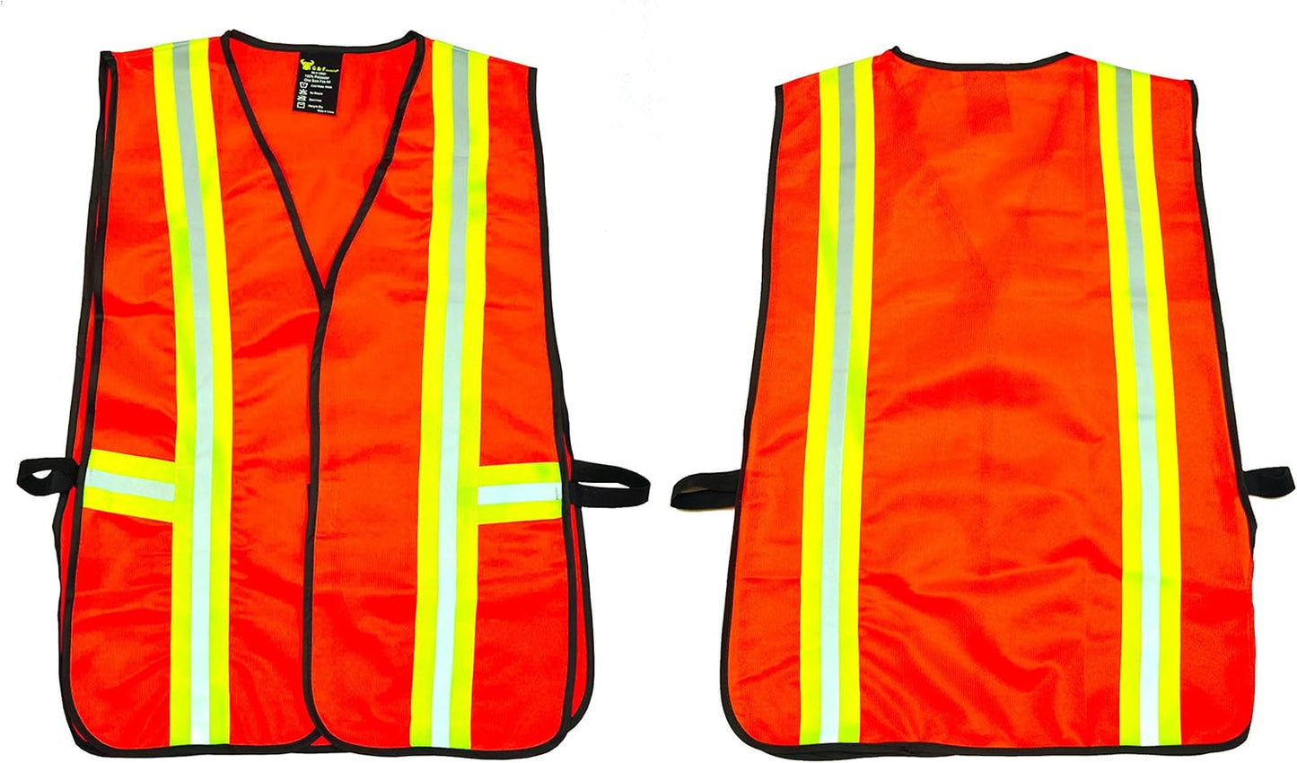 High Visibility Reflective Safety Vest with Multi-Function Pockets