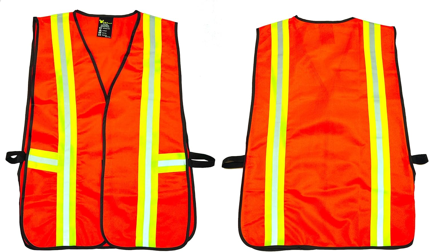 High Visibility Reflective Safety Vest with Multi-Function Pockets