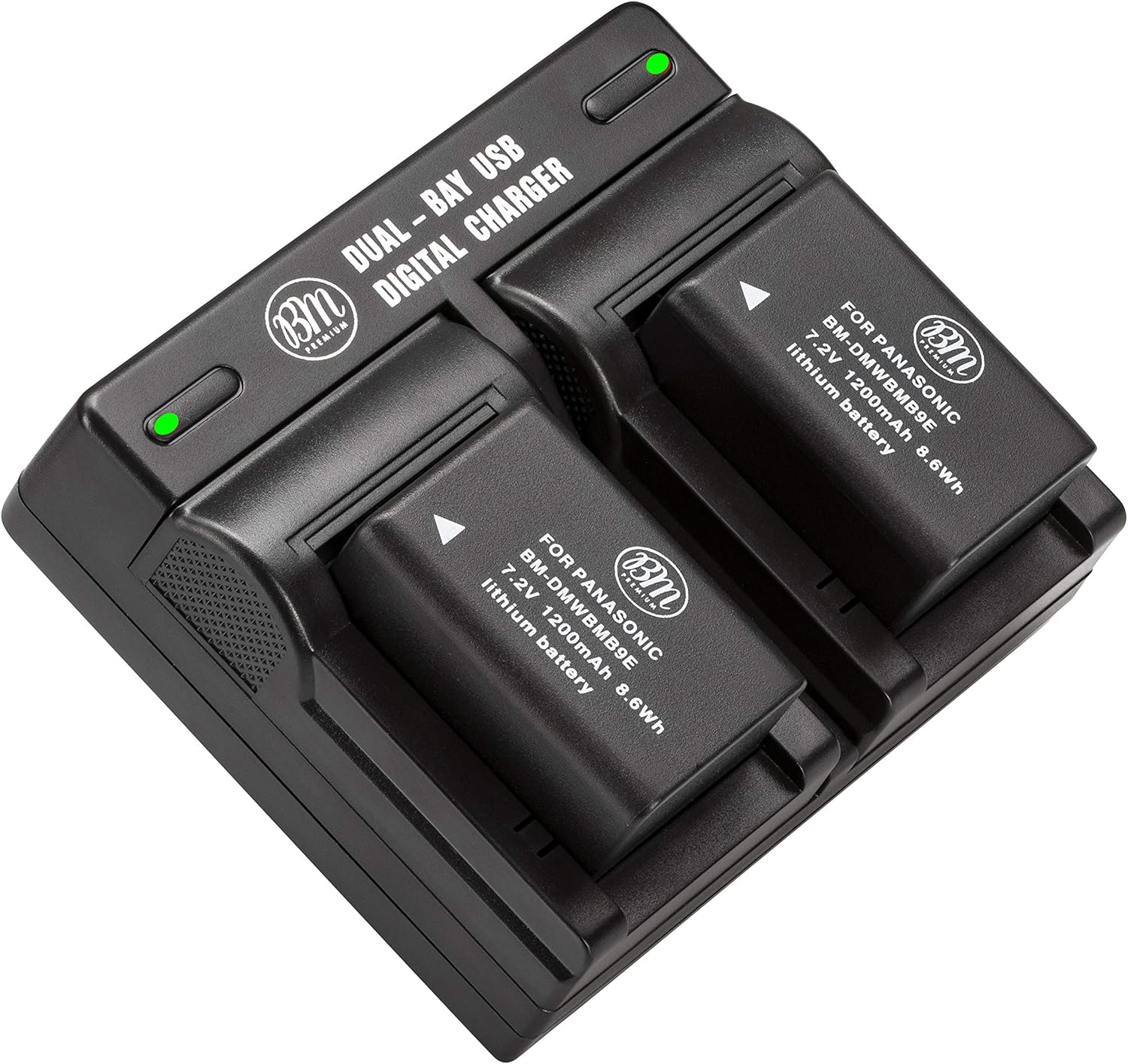 BM Premium DMW-BMB9 Batteries and Charger for Panasonic Cameras