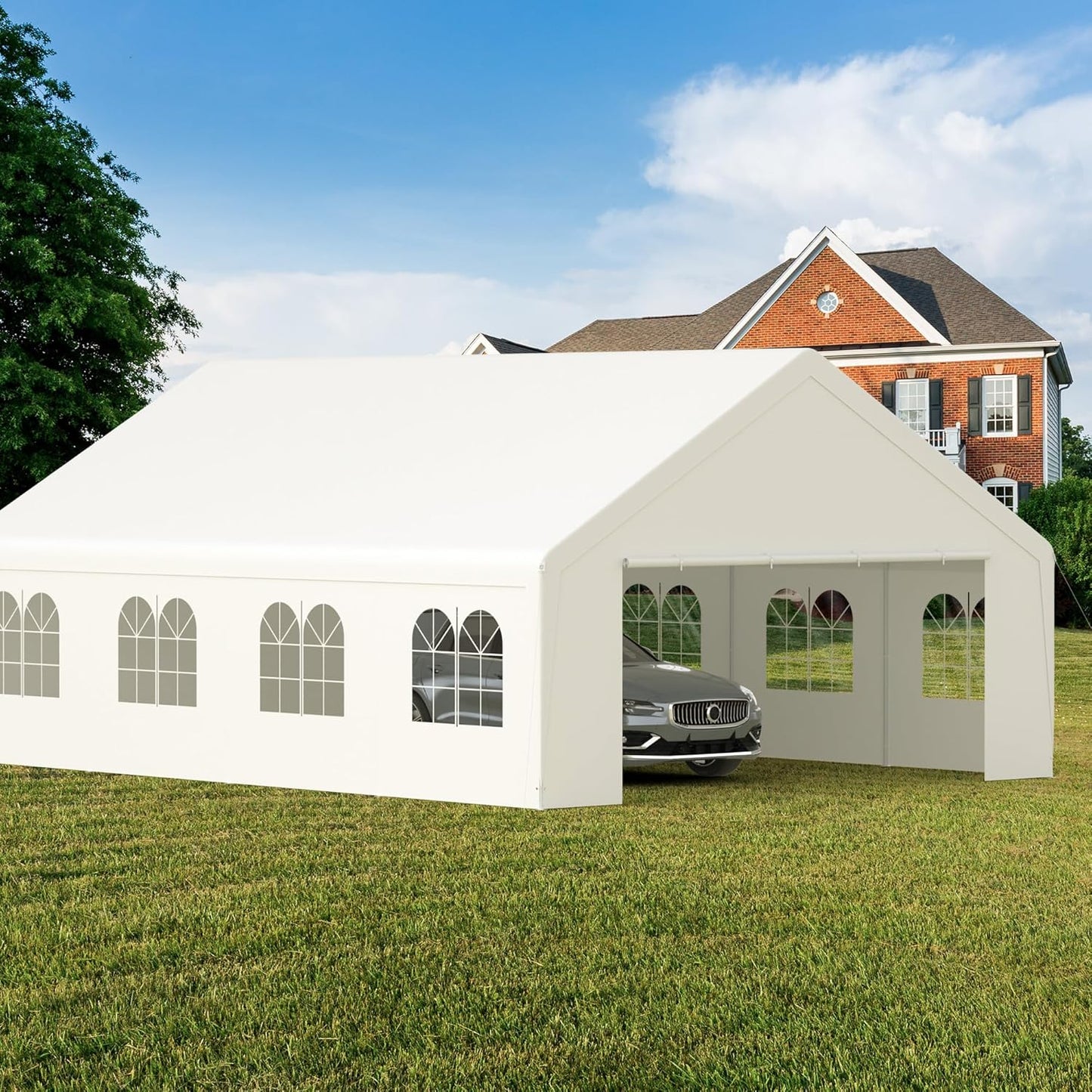 GOJOOASIS 20ft x 26ft Heavy Duty Carport for Outdoor Events