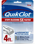 QuikClot Hemostatic Gauze 3 in x 48 in - Stops Bleeding Fast