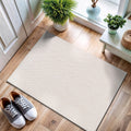 CAMILSON Easy Jute Rug 2x3 - Washable Indoor Outdoor Off-White