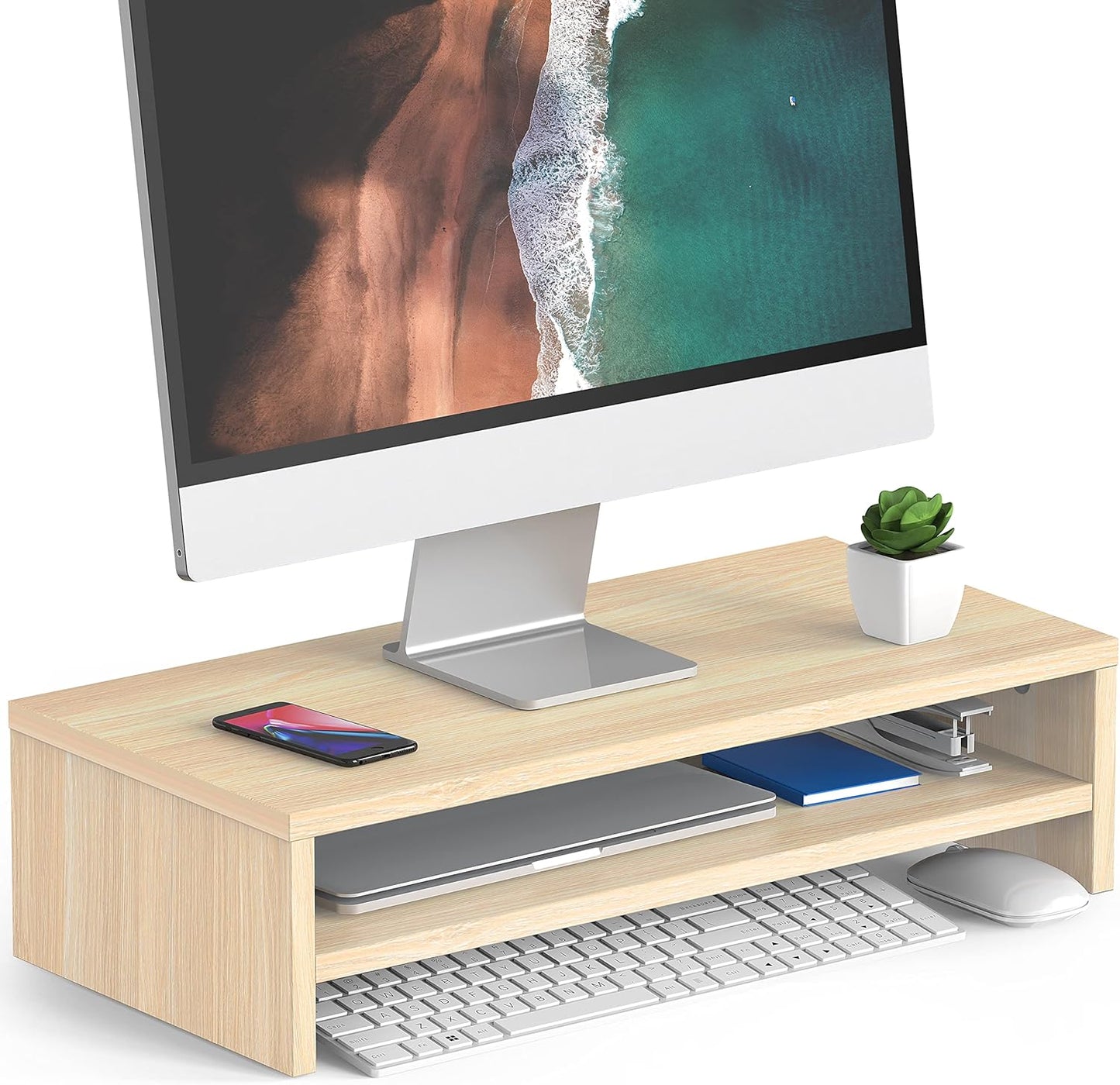 Desk Organization Master - FITUEYES 2 Tier Monitor Stand