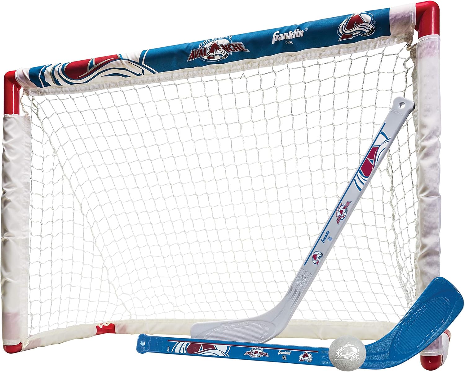 Franklin Sports NHL Mini Hockey Set - Colorado Avalanche