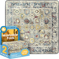 Washable Pee Pads for Dogs Large 2 Pack - Reusable Waterproof Dog Rugs