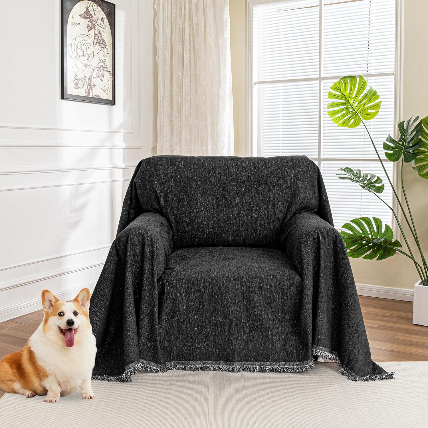 MYSKY HOME Couch Covers for Pet Sofa, Non Slip & Washable
