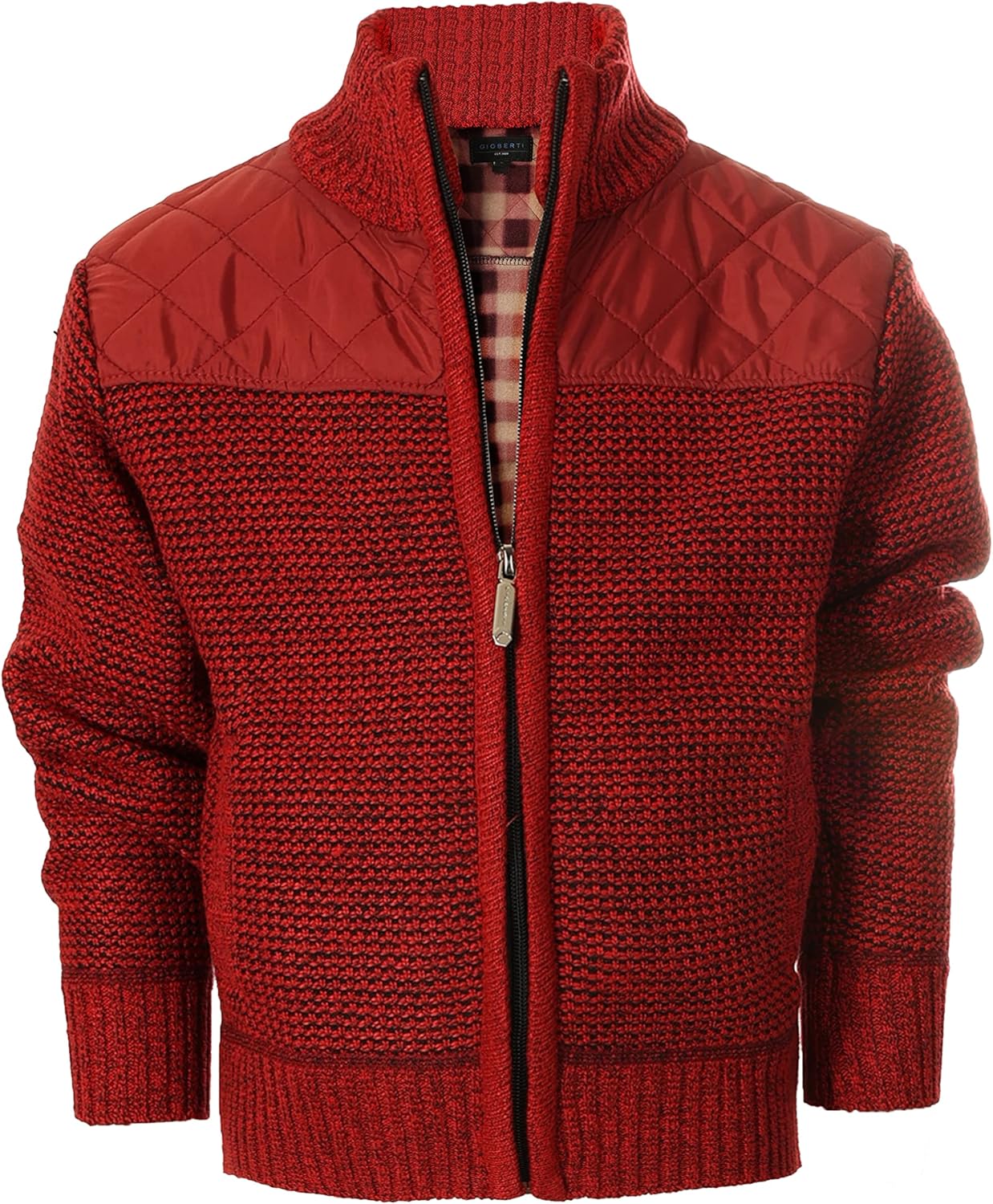 Gioberti Boy's Knitted Full Zip Cardigan Sweater for Comfort
