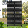 Metal Privacy Screen Outdoor 72in H 44in W - Decorative Freestanding