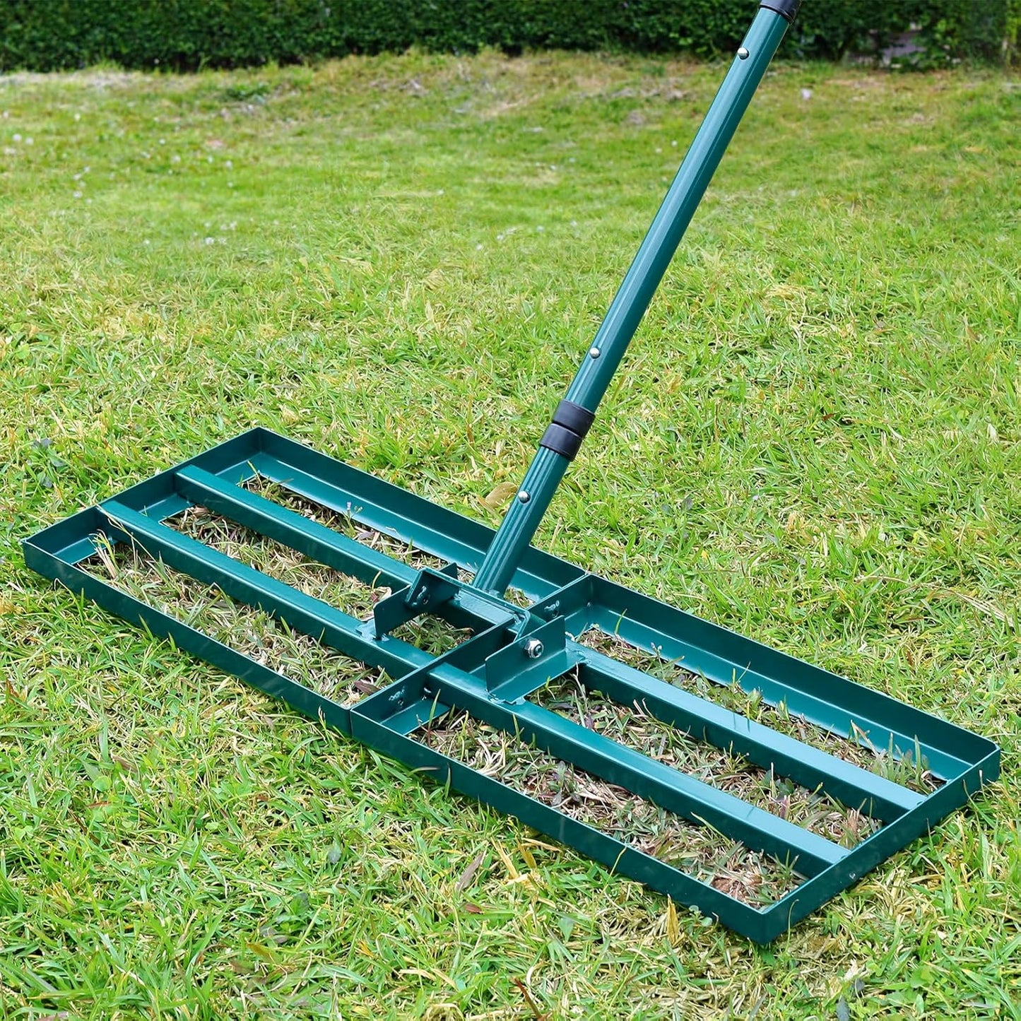 Lawn Leveling Rake with Adjustable Handle for Perfect Yard