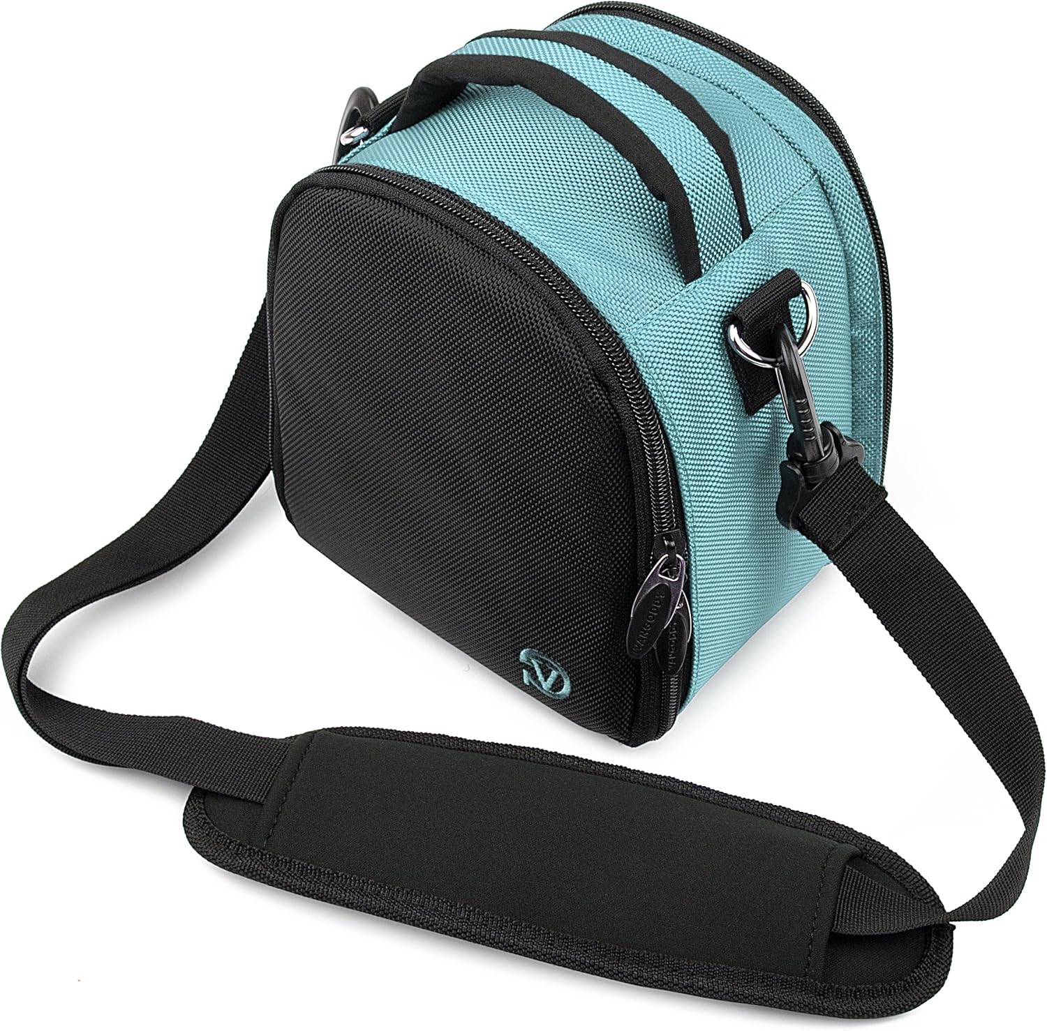 SkyBlue Black SLR Small Camera Bag for Kodak PixPro Printomatic