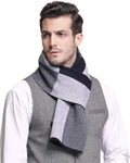 RIONA Men's 100% Australian Merino Wool Scarf - Soft Warm Neckwear