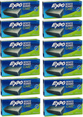 Expo Block Eraser for Dry Erase Whiteboards - Pack of 12