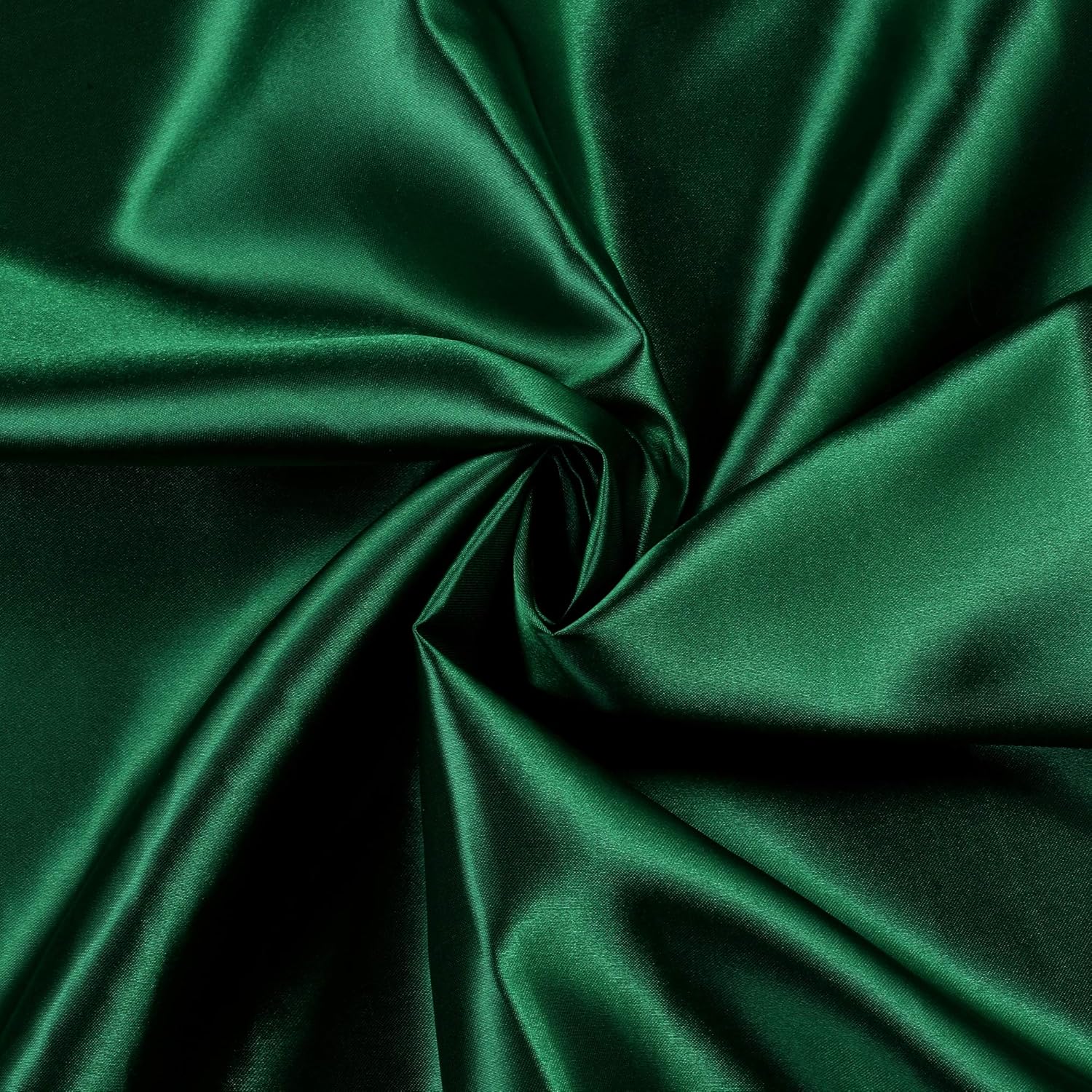 MDS Pack of 20 Yard Hunter Green Charmeuse Satin Fabric