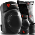SKATEWIZ Knee and Elbow Pads Set for Ultimate Protection