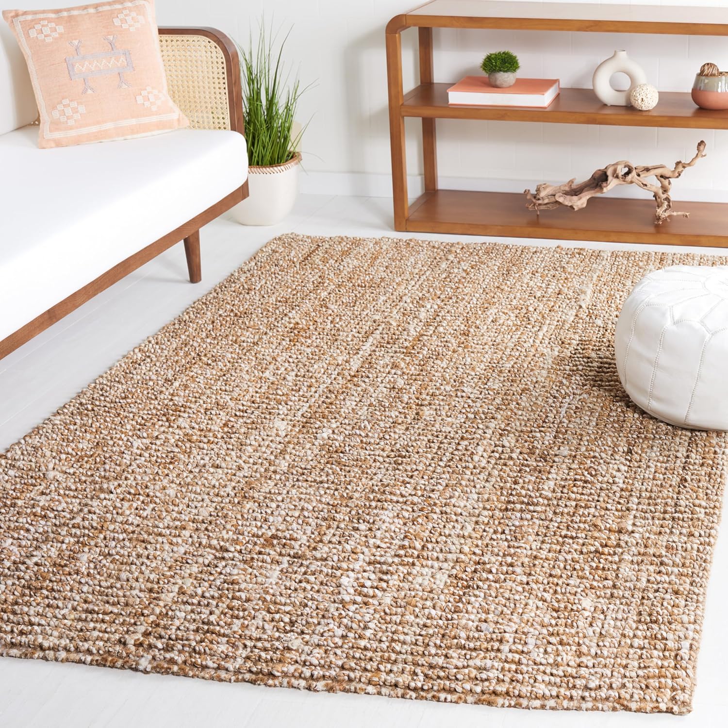 Handmade Jute Area Rug 4x6 - Natural Fiber Collection