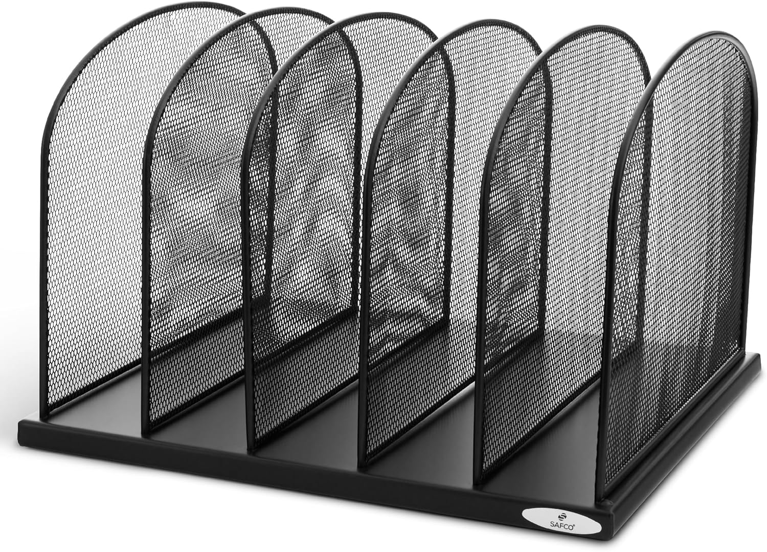 Safco Black Steel Mesh Desk Organizer