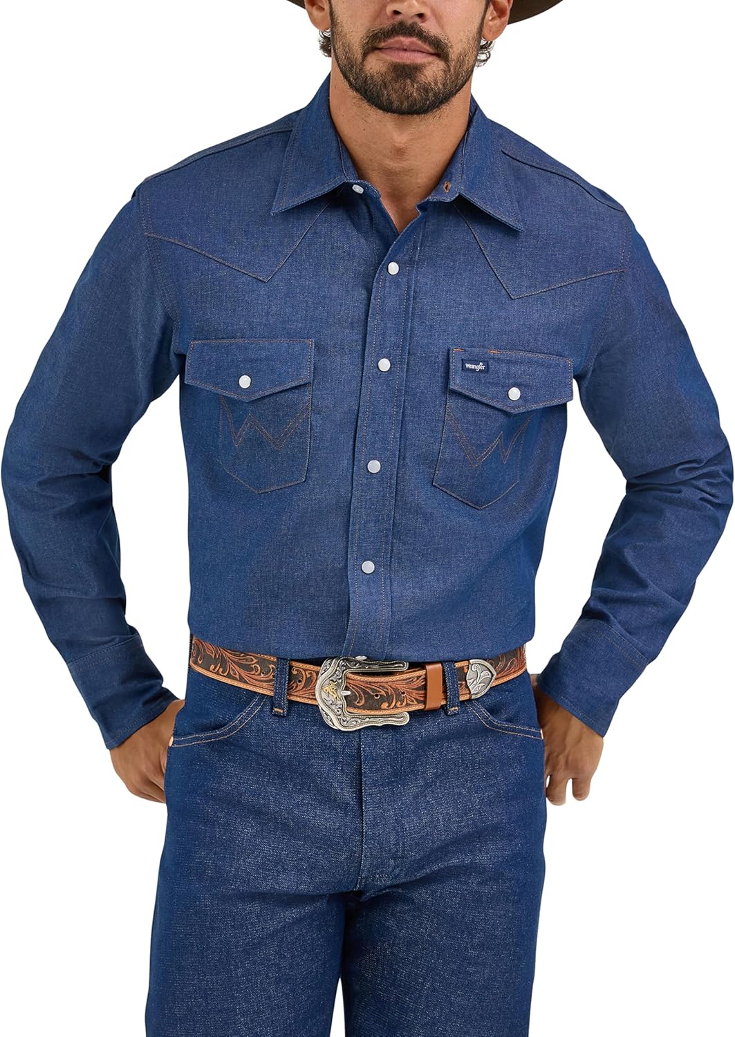 Wrangler Men's Cowboy Cut Western Chambray Work Shirt Review