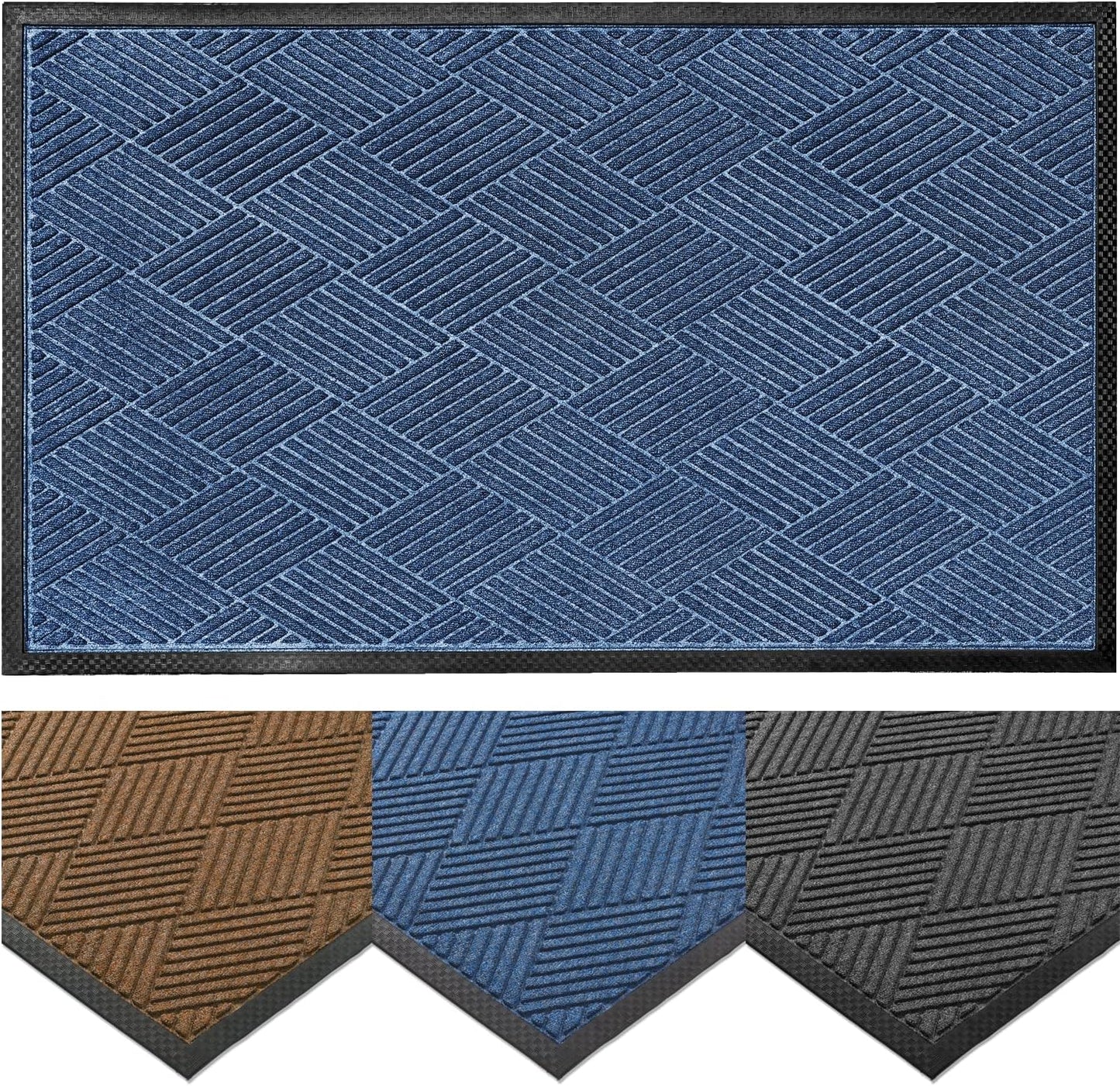 Ecomills Deluxe Diamond Entrance Door Mat for Heavy Duty Use