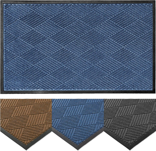 Ecomills Deluxe Diamond Entrance Door Mat for Heavy Duty Use