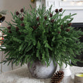 Artificial Christmas Norfolk Pine Stems Branches for Vases - Realistic