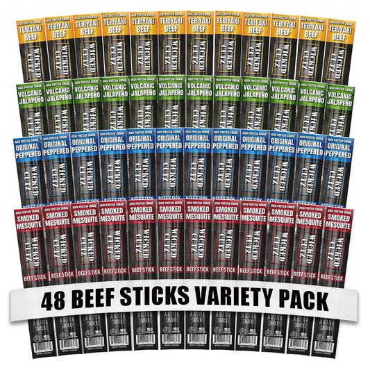 Wicked Cutz Beef Sticks Variety Pack - 15g Protein Snacks