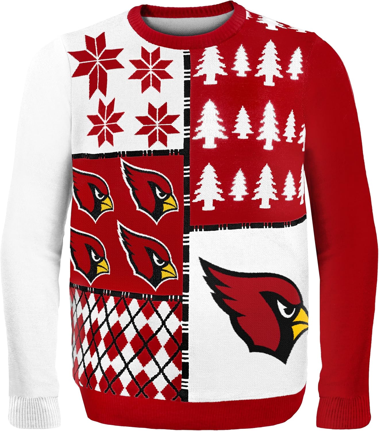 FOCO NFL Unisex-Adult Busy Block Ugly Sweater for Fans