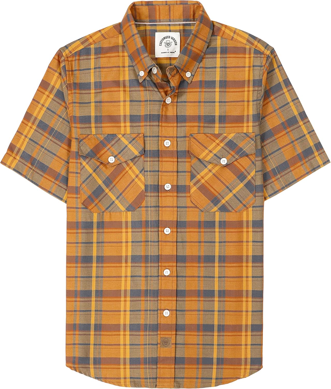 Dubinik Mens Short Sleeve Button Down Shirts for Casual Style