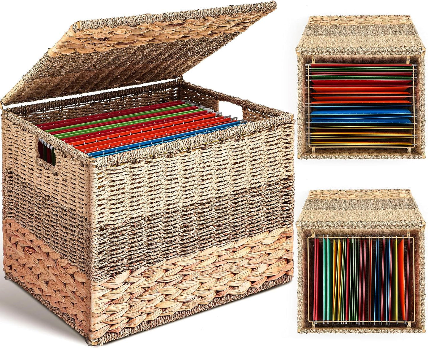 Extra Large Decorative File Box for Home Office Storage Needs
