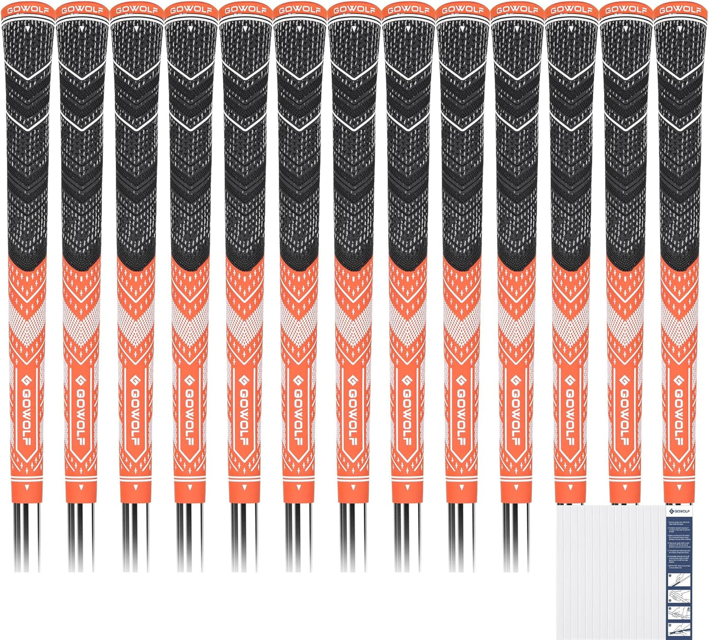 Gowolf Pro Golf Grips Set - Enhanced Control & Comfort