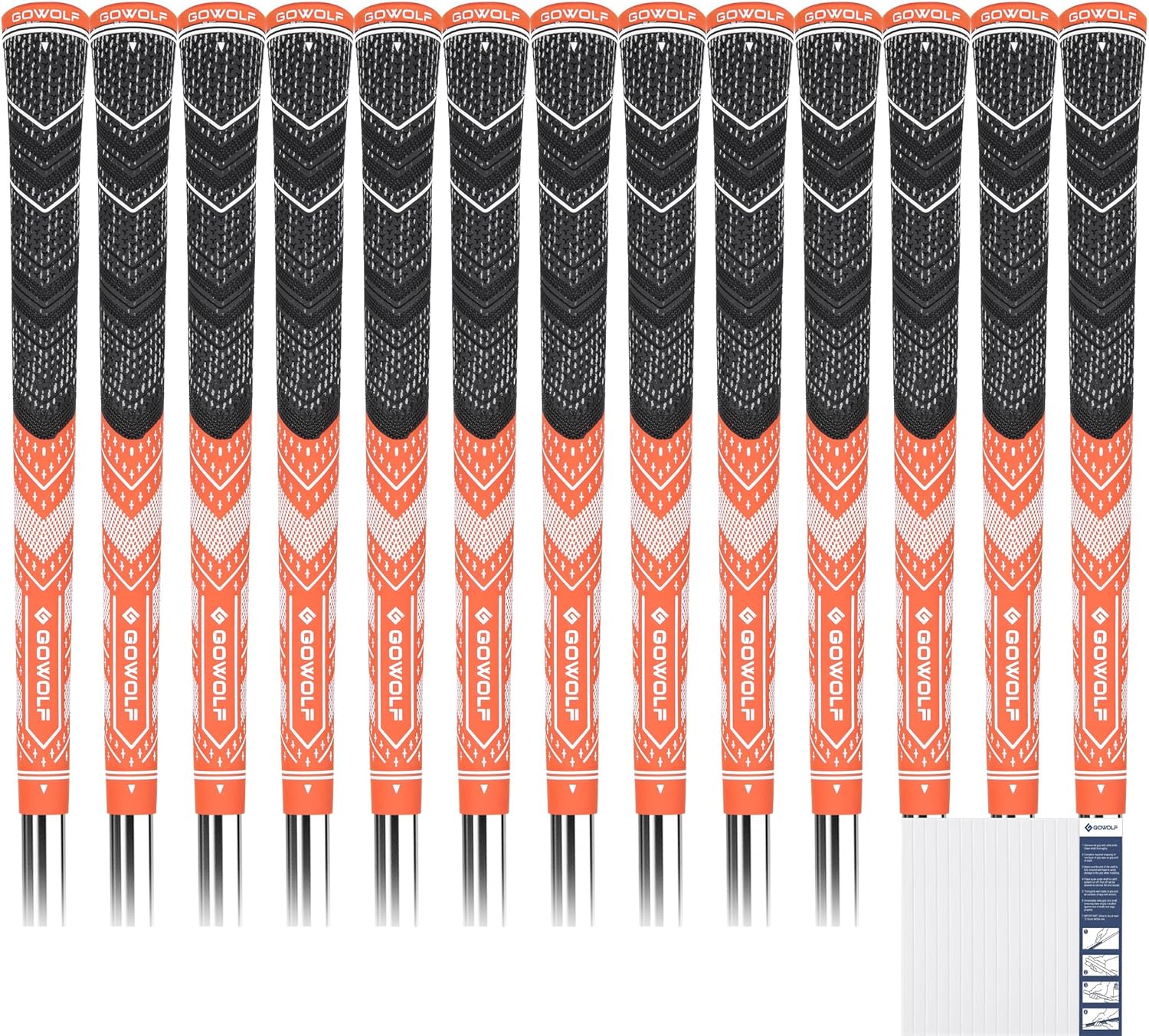 Gowolf Pro Golf Grips Set - Enhanced Control & Comfort