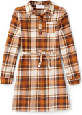 Big Girls' Long Sleeve Casual Dress - Soft 100% Cotton Flannel
