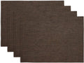Pure Linen Chambray Brown Placemats Set of 4 - Athena