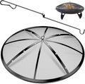 Fire Pit Spark Screen 30in Fire Pit Lid - Heavy-Duty Mesh Cover